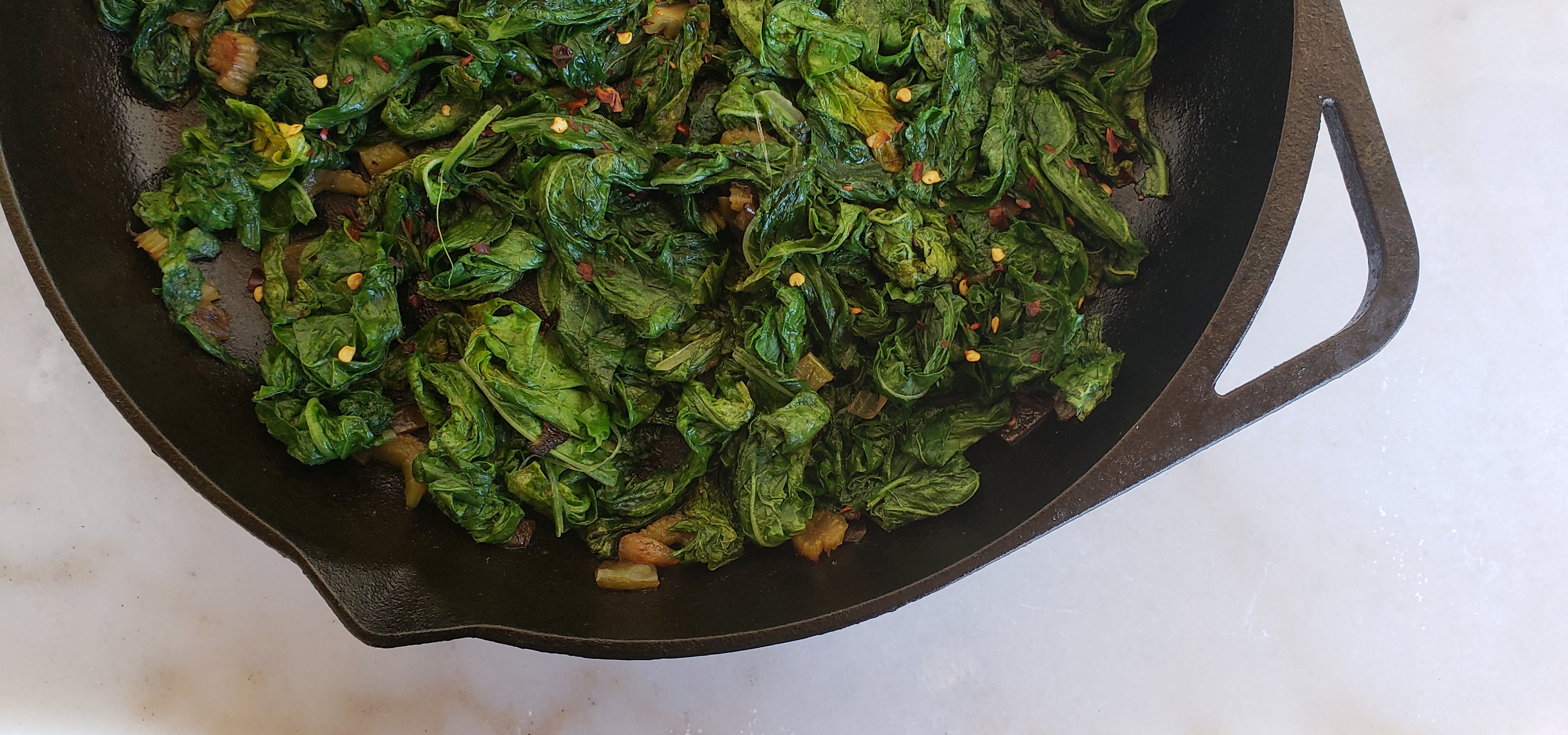 Skillet Turnip Greens - Cajun Vegan Eats